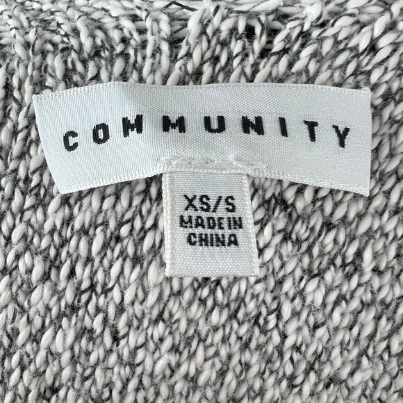 Aritzia COMMUNITY Gray Heather Open Chunky Knit Dolman Cardigan Sweater XS / S - Picture 7 of 8